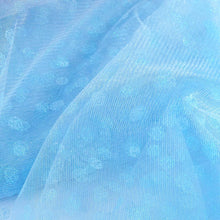 Glittered Polka Dot Tulle Fabric - Serenity - 54" x 15 Yards#whtbkgd
