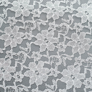 White Floral Lace Fabric Bolt: The Perfect Wedding Fabric