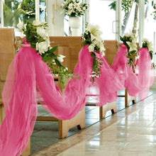 54"x15 Yards Rose Quartz Sequin Dot Sheer Tulle Fabric Bolt Wedding Drape Panel Stage Decor