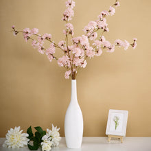 2 Branches 42 Inch Tall Blush Rose Gold Carnations