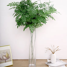 2 Bushes | 42inch Tall Light Green Artificial Silk Plant Stem Fillers, Faux Honey Locust Branches