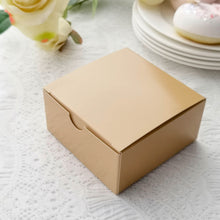 100 Pack | 4inch x 4inch x 2inch" Tan Cake Cupcake Party Favor Gift Boxes, DIY