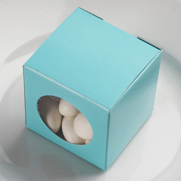 Elevate Your Event Decor with Turquoise Treat Favor Boxes