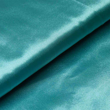 Turquoise Satin Fabric Bolt 10 Yards 54 inch - Add Elegance to Your Events