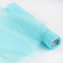 12inch x 10yd | Turquoise Sheer Chiffon Fabric Bolt, DIY Voile Drapery Fabric