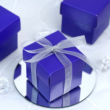 Elegant Purple Party Favor Candy Gift Boxes