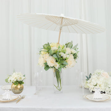 Elevate Your Event Decor with Elegant White Parasol Umbrellas