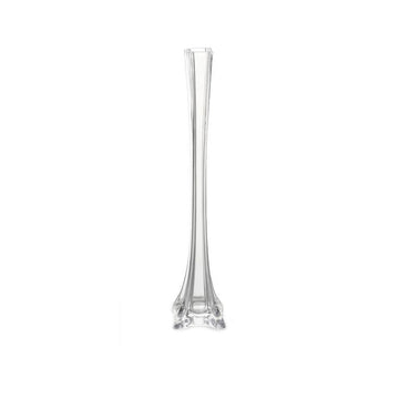 Clear Eiffel Tower Glass Flower Vase 20 inch - Add Elegance to Your Event Decor
