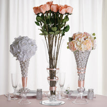 18" Tall Trumpet Pilsner Glass Floral Vase - 4pcs