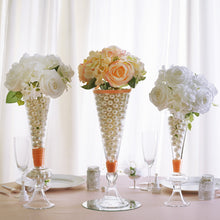 11" Tall Curvy Pilsner Glass Floral Vase - 4pcs