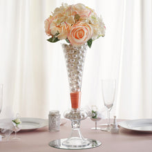 13" Tall Trumpet Pilsner Glass Floral Vase - 4pcs