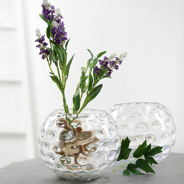Clear Glass Bubble Vase for Stunning Centerpieces