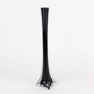 Elegant Black Eiffel Tower Glass Flower Vase for Stunning Event Decor