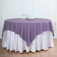 90 Inch Violet Amethyst Seamless Square Polyester Table Overlay
