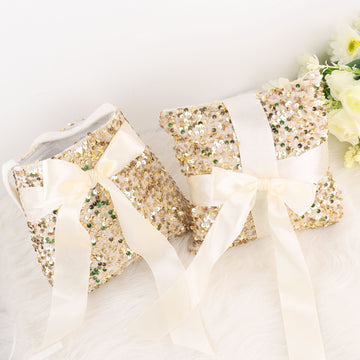 Complete Your Wedding Look with Gold Sequin Wedding Accessories
