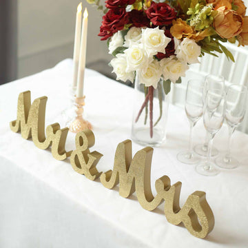 Elevate Your Wedding Decor with Rustic Glam Wedding Table Display Signs