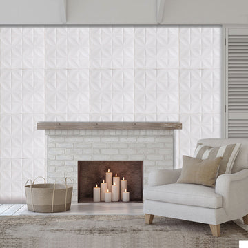 Transform Your Walls with 3D White Foam Wall Panels