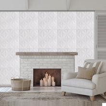 52 Sq Ft White 3D Foam Diamond Wall Panels Self Adhesive Ceiling Tiles