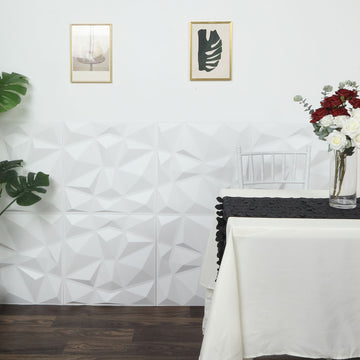 Enhance Any Space with 12 Pack Matte White Stick On Wall Panels