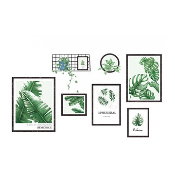 Create a Tropical Oasis with Green Tropical Plant Leaves Wall Decals