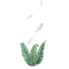 Plant Wall Decals with Banana Leaves Stickers