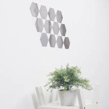 Acrylic Removable Hexagon Wall Decals 7 Inch