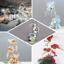 Gold Hoop Wreath for Wedding Table 4 Tier Centerpiece 5 Feet