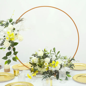 Create a Magical Atmosphere with Gold Metal Centerpieces