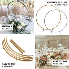 Gold Metal Round Arch Wedding Decoration 20 Inch