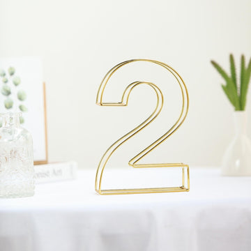 Versatile and Stylish Gold Table Numbers for Any Occasion