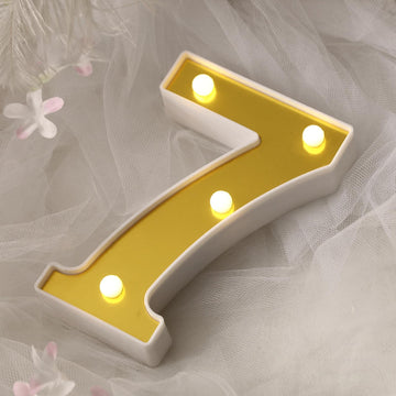 Add a Touch of Elegance with Gold 3D Marquee Numbers