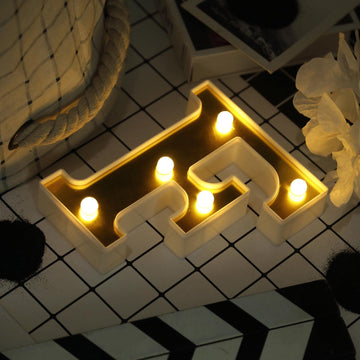 Add a Touch of Warmth with Warm White 5 LED Letters