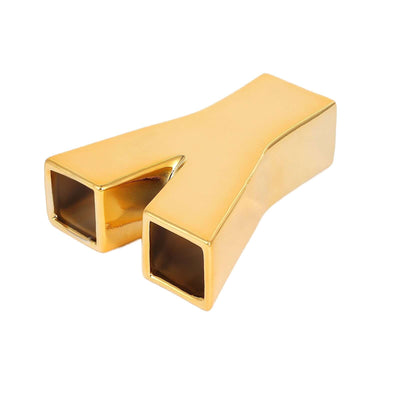 Gold Y-shaped decorative piece