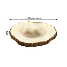 18" Dia | Extra Large Rustic Natural Wood Slices | Round Poplar Wooden Slab