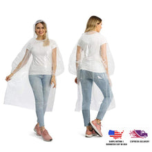 Waterproof Plastic Raincoat with Hood 100% Unisex Disposable One Size