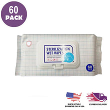 60 Pack Wet Antibacterial Sterile 1 Alcohol Free Hand Sanitizer Wipes#whtbkgd 