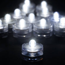 12 Pack | White LED Lights Waterproof Battery Operated Submersible #whtbkgd