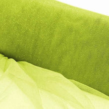 54" x 15 Yards Apple Green Princess Glitter Tulle Bolt
