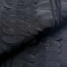 54inch x 5 Yards Black Petal Taffeta Fabric Bolt, Leaf Taffeta DIY Craft Fabric Roll#whtbkgd