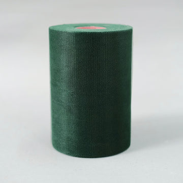 Hunter Emerald Green Tulle Fabric Bolt, Sheer Fabric Spool Roll For Crafts 6"x100 Yards