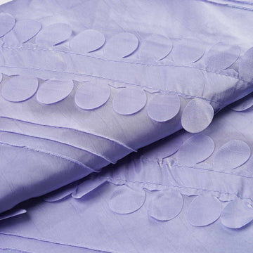 Elegant Lavender Lilac Petal Taffeta Fabric for DIY Crafts