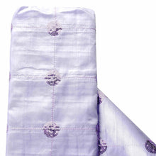 54inchx5 Yards Lavender Lilac Sequin Tuft Design Taffeta Fabric Bolt, DIY Craft Fabric Roll
