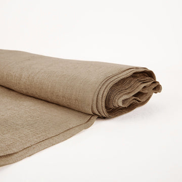 Natural faux Burlap Fabric Roll, Jute Linen DIY Fabric Bolt 54"x10 Yards