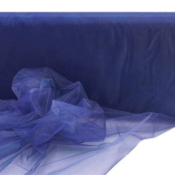Navy Blue Sheer Organza Fabric Bolt, DIY Craft Fabric Roll 54"x40 Yards