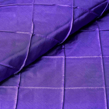 54"x10 Yards Purple Pintuck Taffeta Fabric Bolt, DIY Craft Fabric Roll