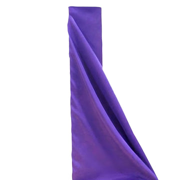 Elegant Purple Polyester Fabric Bolt for DIY Crafts and Event Décor