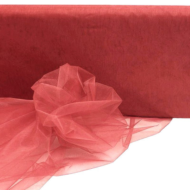 54"x40 Yards Sheer Organza Fabric Bolt - Rose Quartz#whtbkgd