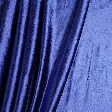 Royal Blue Soft Velvet Fabric Bolt, DIY Craft Fabric Roll 65"x5 Yards