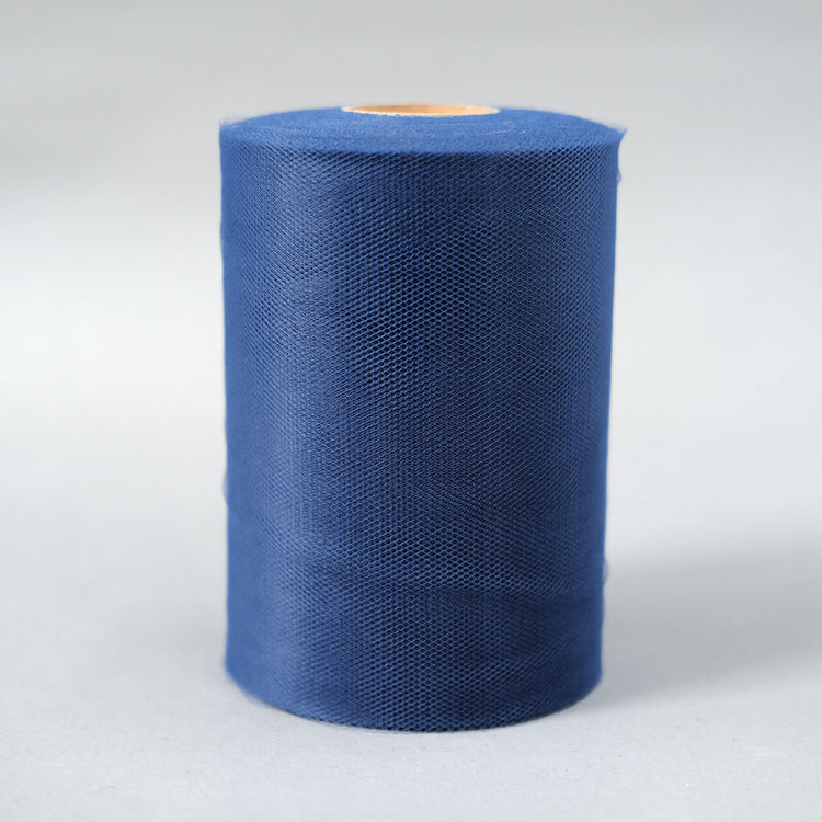 6 Inch x 100 Yards Tulle Sheer Royal Blue Fabric Bolt Spool Roll