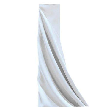 White Polyester Fabric Bolt DIY Craft Fabric Roll 54"x10 Yards